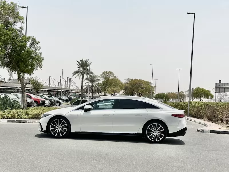 Mercedes EQS rental with driver