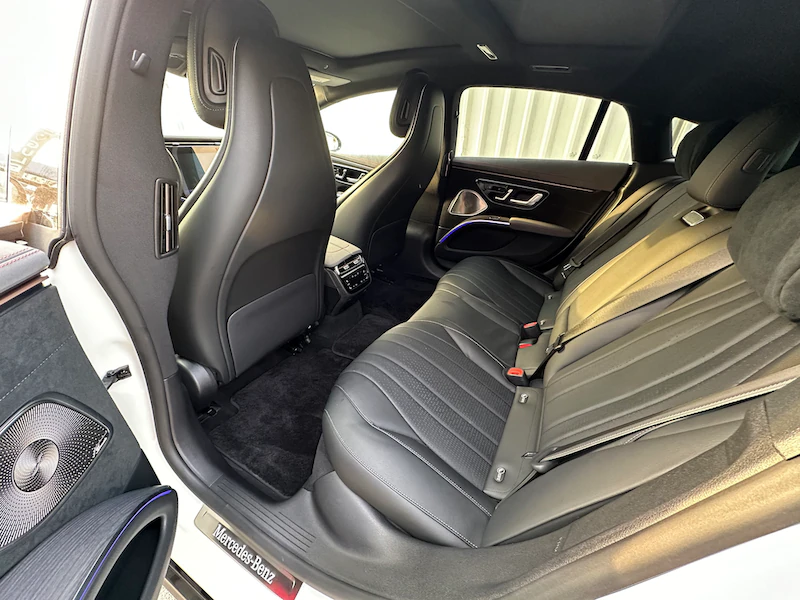 Mercedes EQS rental with driver